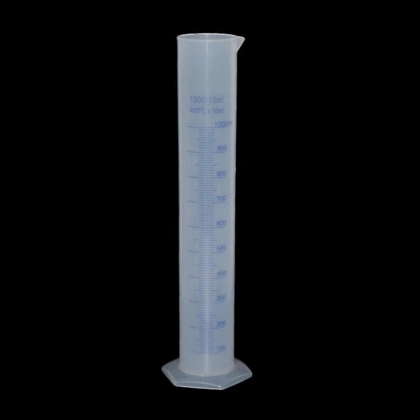 1000 ml:n mitattu muovi-mittapullo, laboratoriotarvikkeet