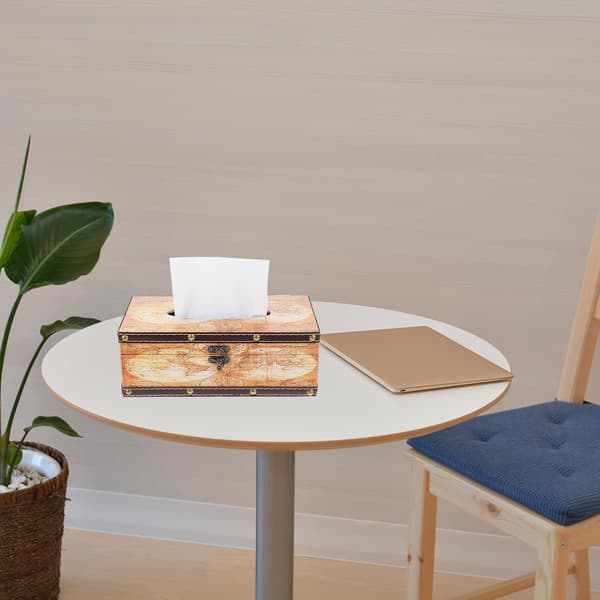 Rektangulær servietboks til stuebord og caféer, syntetisk materiale