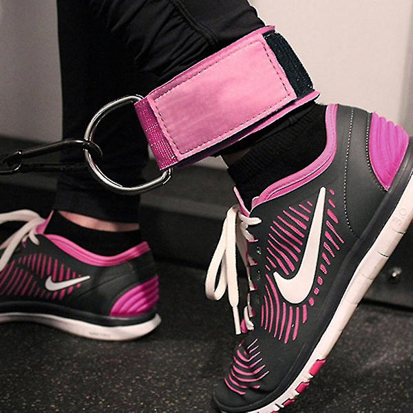 Fotstropper for trening, ankelstropper for menn/kvinner (2 stk, rosa)