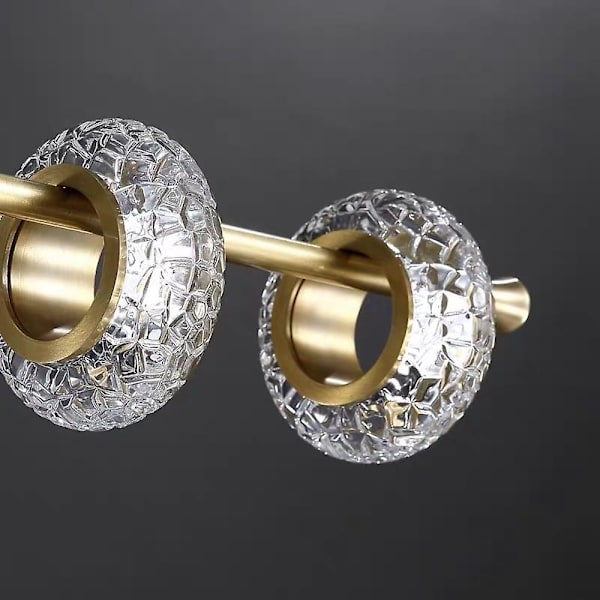 97cm Premium Pendellampe Krystal Guld Ring Ø-lampe Luksus