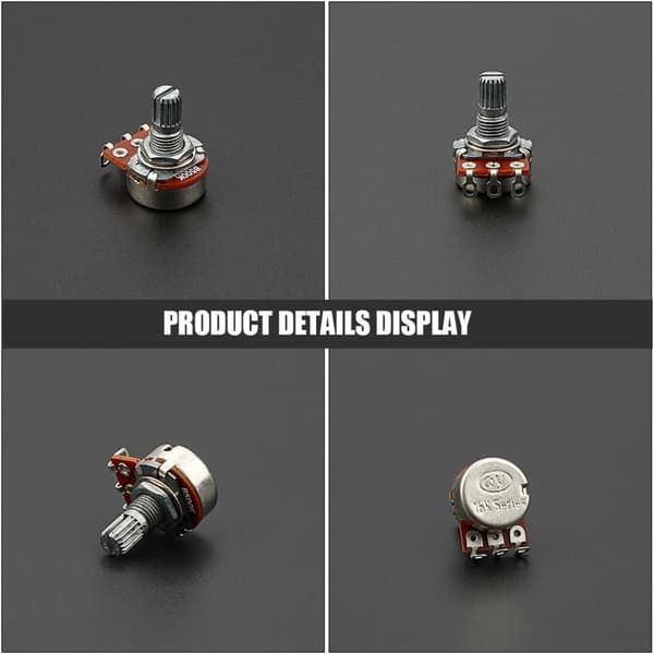 Liten Potentiometer Mini Gitarr Potentiometer Metall Brun Exakt Justering Mångsidig Volymkontroll