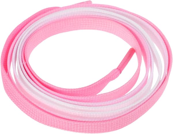 Flettet skolisse i polyester, flate skolisser, lang erstatning for