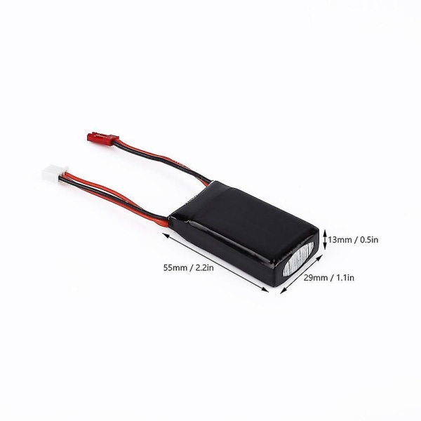 7.4V 700mAh 25C 603048 Lipo-akku JST-liittimellä