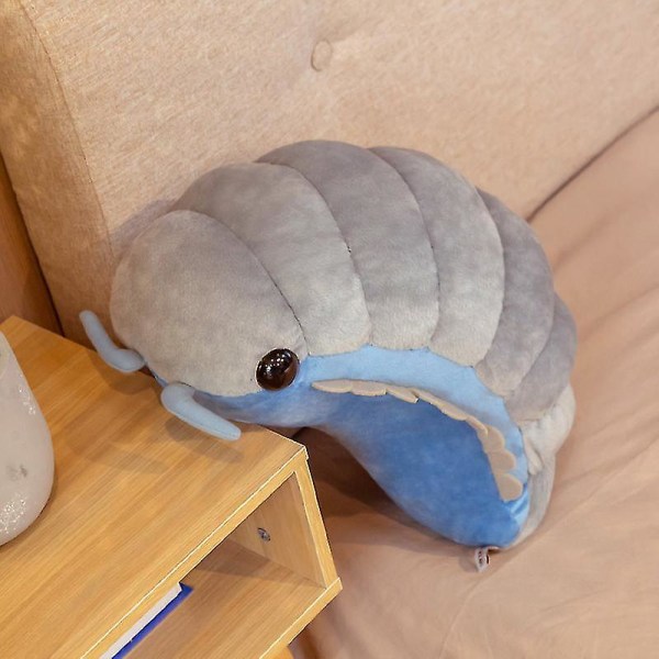 Ins Hot Insekt Plysj Leke Myk Isopod Nap Ryggpute Dukke For Barn Jenter 50cm Grey