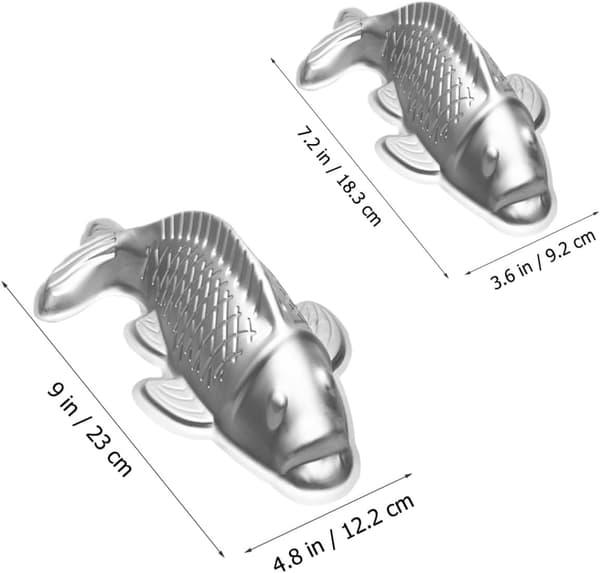 2 stk geléform matform fiskeform aluminium for å lage gelé sjokolade