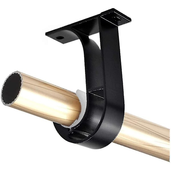 2 stk Gardinstangsholdere, Aluminium Legering Hengerstangsholder Garderobeskap