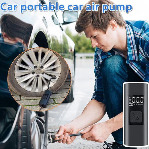 Kableløs Dekk-inflator Bærbar Luftkompressor 6000mAh