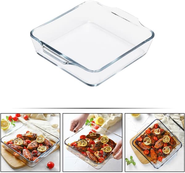 Bageform Glas Bageplade 0,8l Højtemperatur Glas Ovnfast Køleskabsfast Bageudstyr
