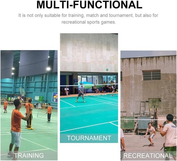 Bærbart Badmintonnet Grønt Pp Materiale Professionelt Net Nemt at Bære Letvægts Erstatningsnet