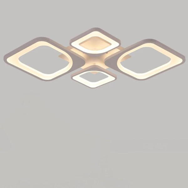 4-lys 75 cm taklampe i metall, malt, CE FCC VDE