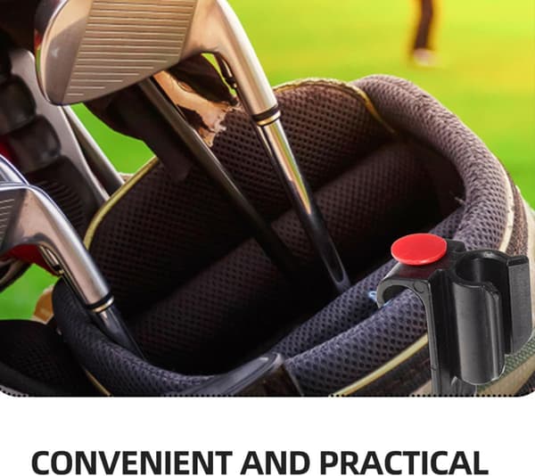 2 stk. liten golfputterklemme golfskaftklemme kølleholder for bagtilbehør