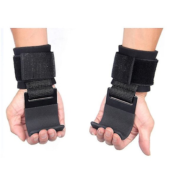 Painonnostoavustin Koukku Grip Hook Kaksoiskoukku Pull-up 2kpl punainen