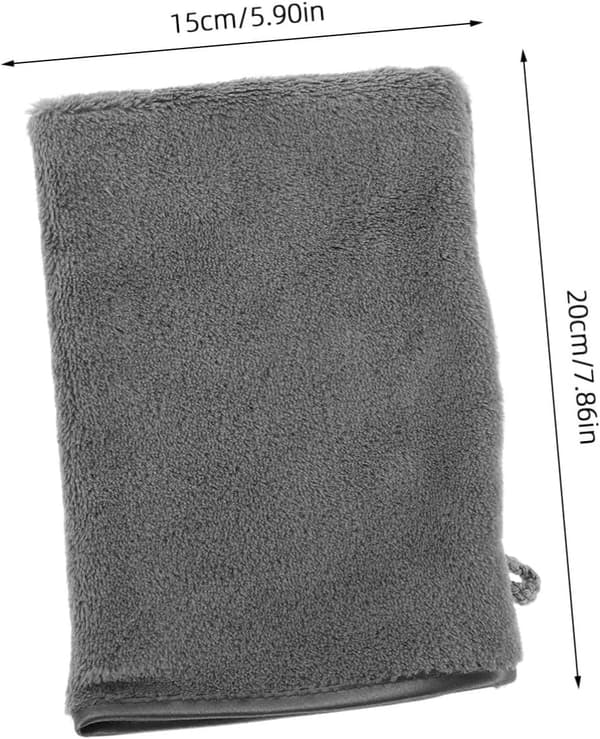 6 stk. fiber-spa-handsker, bløde makeupfjernerhandsker, skånsom berøring, superabsorberende