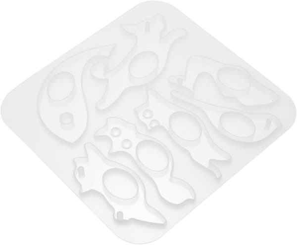 DIY silikonform for tommelbokmerke-ring, krystall epoxy sideutviderform