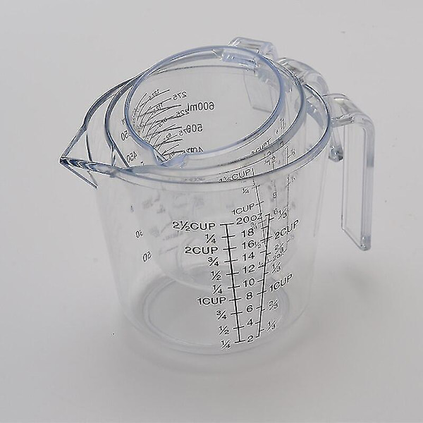 Queentime Plastik Målebæger Transparent Skala