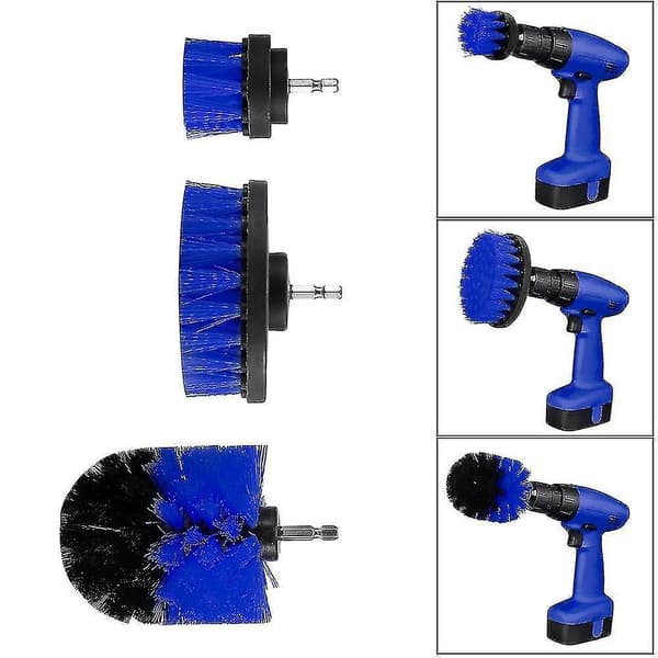 3 stk. Power Scrubber Børste Drill Børste Bad Ren