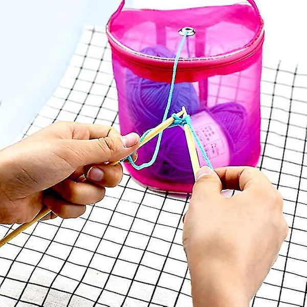 Virka Väska Garnförvaring Vävning Organizer Sömnad