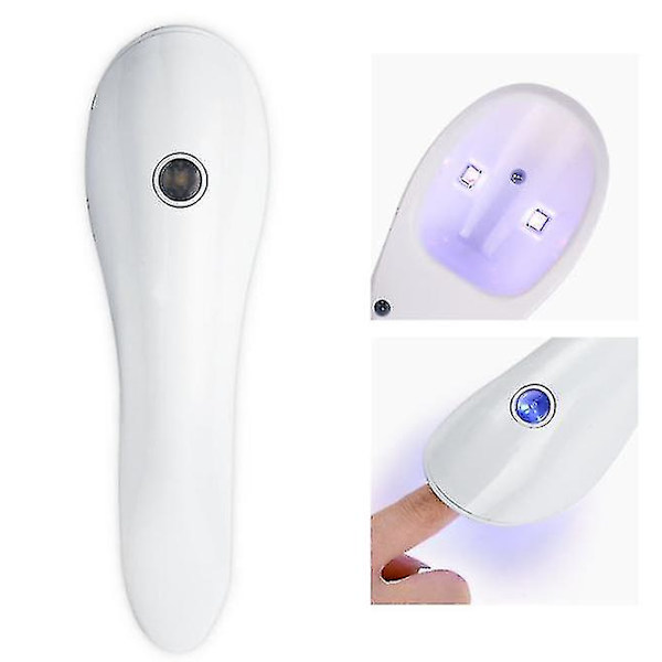 LED Håndholdt Fototerapi Lampe, Genopladelig Lampe, Hurtig Tørring Neglelim