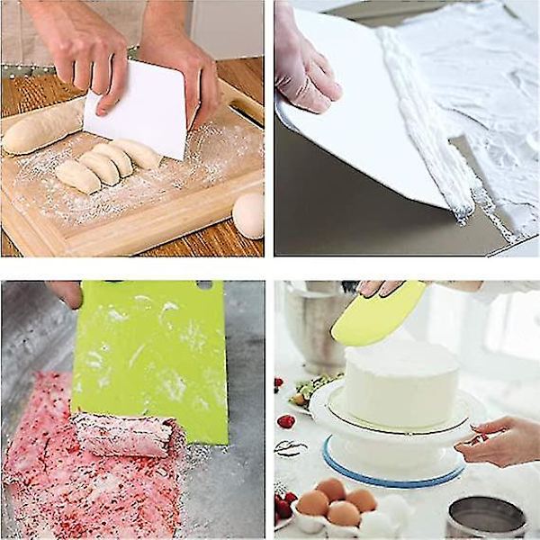 12-pack Plastskrapa Spatel Set Kakdekoration DIY Köksverktyg