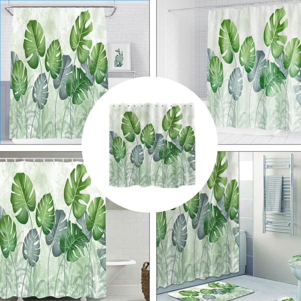 Vanntett dusjforheng badekardraperi 71x71 tommer vanntett polyester hydrofobisk