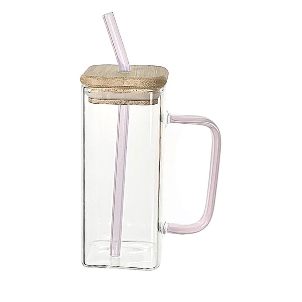 Drikkeglass Håndtak Lokk Glass Straw Clear High Cups 96fc | Fyndiq