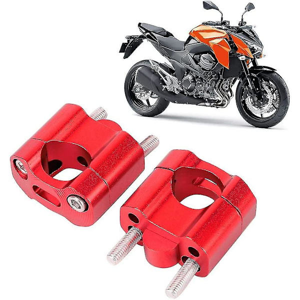 Styrforhøjere, 22mm/28mm Motorcykel Styr Fat Bar Forhøjere Monteringsklemmer Adapter