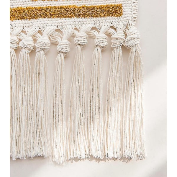 Broderad väggbonad Geometrisk Regnbåge Boho Hängande Filt