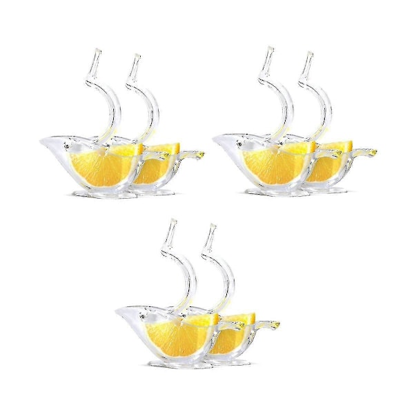 Citronpresser, Citronpresser, Akryl Citron Manuel Saftpresser, Fugl Citronpresser (6 stk)