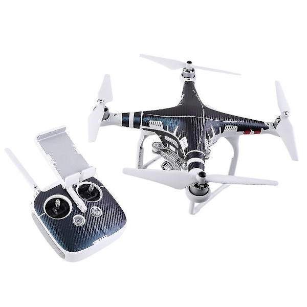 Blå PVC Dekal Skin Sticker Phantom 3 Copter Shell Controller