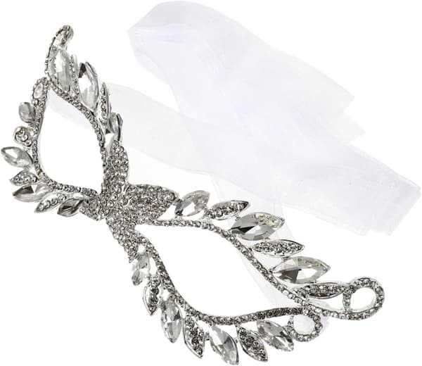 Rhinestone Halv Maskerade for Kvinner Elegant Kostymetilbehør