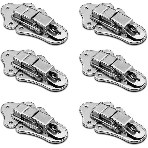 6-pack Låsbar Toggle Catch Robust Resväska Trälåda Flyg Case Spänne Present