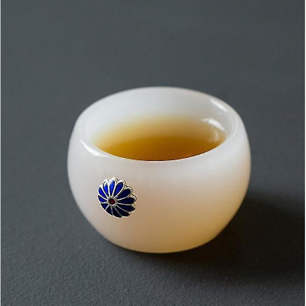 Hvid Porcelæn Jade Tekop Glas Jade Master Kop Tekop Blå