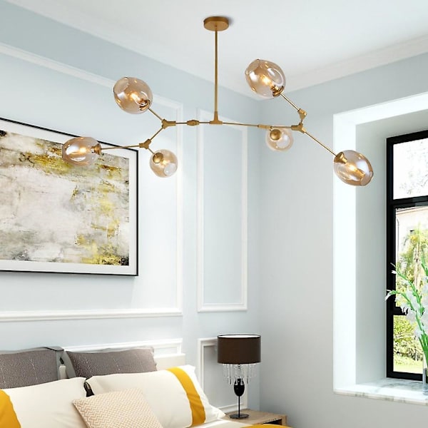 Branch Lights -kattokruunu 5 lampulla LED-riipusvalaisin