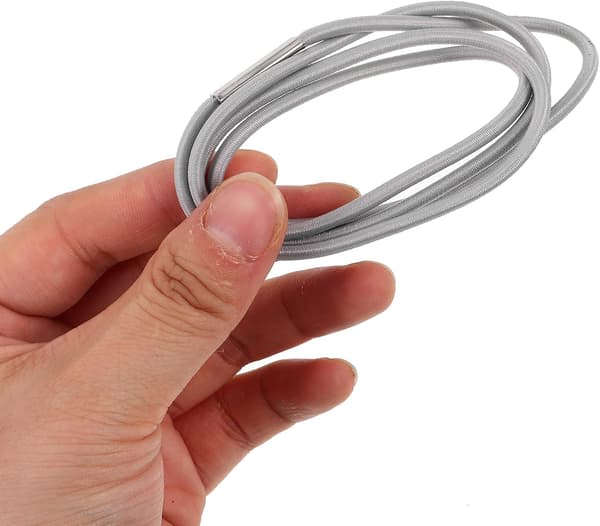 3 stk. elastisk søppelbånd, søppelbånd, elastisk snor, tykk gummi, dekorativt element, sikkert