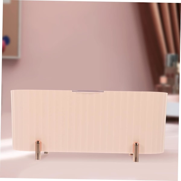 Vatpindebeholder Makeup Bomulds Organizer 4-rums Skrivebords Organizer Boks med Låg