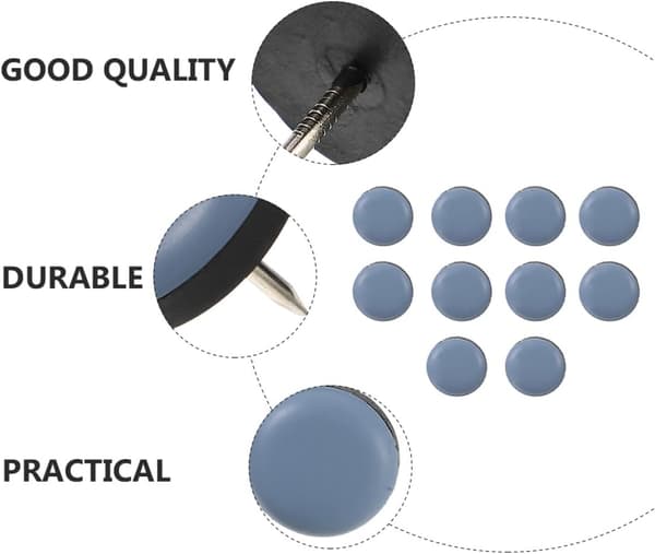 10 st möbelbensspikdynor Halkfria syntetmaterial Skydda golvet Praktiska möbelbensbottendynor