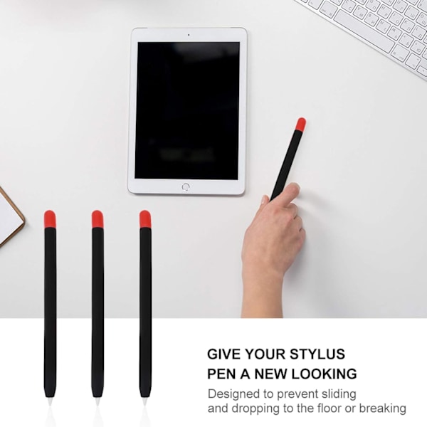 Penneetui Stylus Pennebeskytter Kompatibel Svart Blyant Stylusdeksel