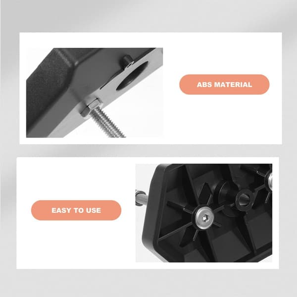 2 stk. Skateboard Vægbeslag Sort ABS Justerbar Holder til Deck Display og Opbevaring Pladsbesparende Design Understøtter