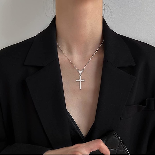 Litet Halsband För Kvinnor Män 925 Silverhalsband Med Lmell Hänge