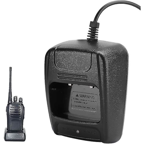 Bil USB Batterilader til Walkie Talkie Sort 2 stk