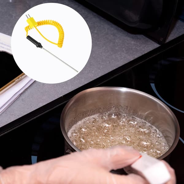 2st K-typ termoelementsond temperatursensor för grillkött högtemperaturtermoelementsensor