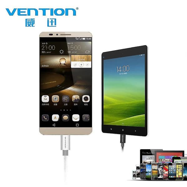 Vention Puhdas Kupari Micro USB 2.0 Lataus- ja Datakaapeli