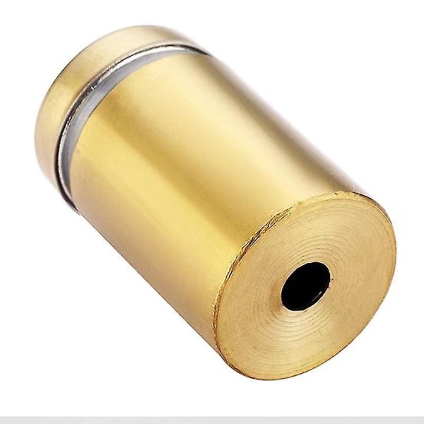 Avstandsskruer i rustfritt stål Veggskilt avstandspunkt Annonser festespiker (farge: gull) (12 stk)