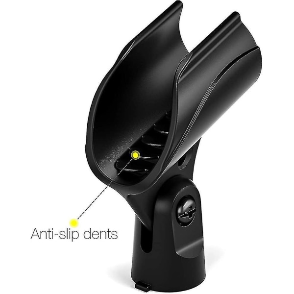 Universell Mikrofonhållare Clip 2-pack, Mikrofonhållare Clip med 5/8\" Han till 3/8\"