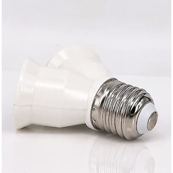 4 stk E27 Adapter E27 Til 2 E27 Lampebase Adapter Konverter