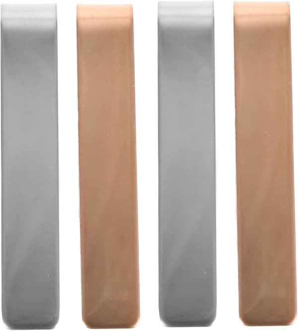 4 stk. elegante slipsenåle i rustfrit stål til forretning og bryllup, spejlfinish design