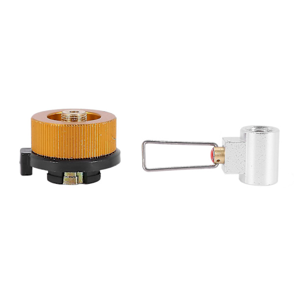 2x Konverteringsadapter Camping Gassovn Adapterventil Gaspatron Konverter Shifter Genopfyldning