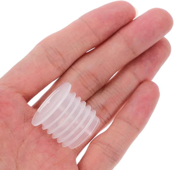 100 st plastflaskproppar innerpluggar rödvinsflaskförseglingar med 5 ringar, återanvändbara runda ändlock