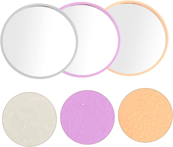 24 stk. bærbart makeupspejl Mini lommekompakt rundt spejl