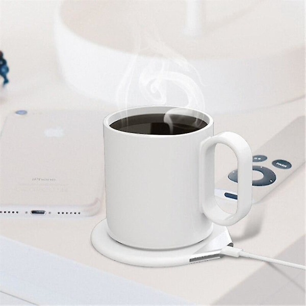 USB Mug Warmer 2 i 1 trådløs lader Kaffekoppvarmer